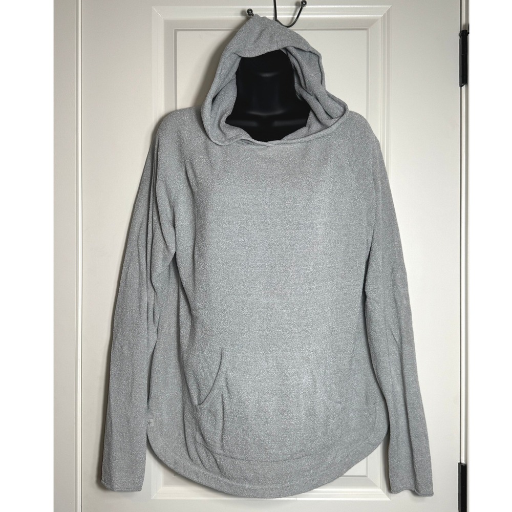 Barefoot Dreams CozyChic Ultra Lite Hoodie Light Gray Size L